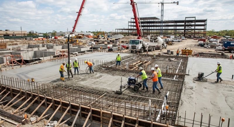 Commercial Slab Construction in Aurora, CO