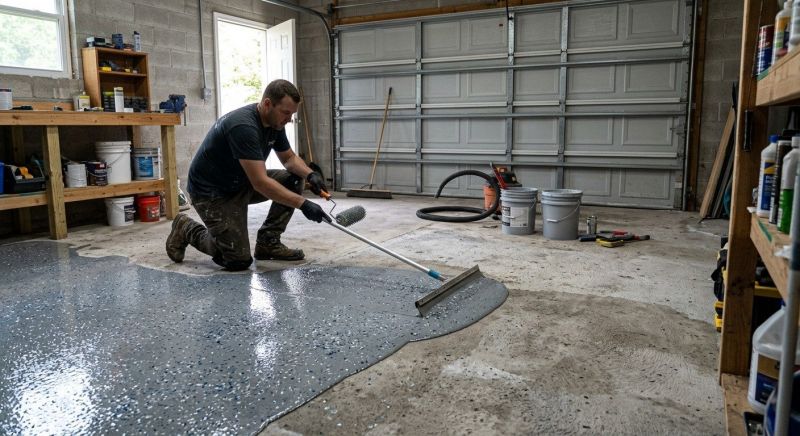 Garage Concrete Coating in Greensboro, NC