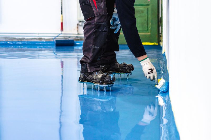 Speckled Garage Floor Painting in Greensboro, NC