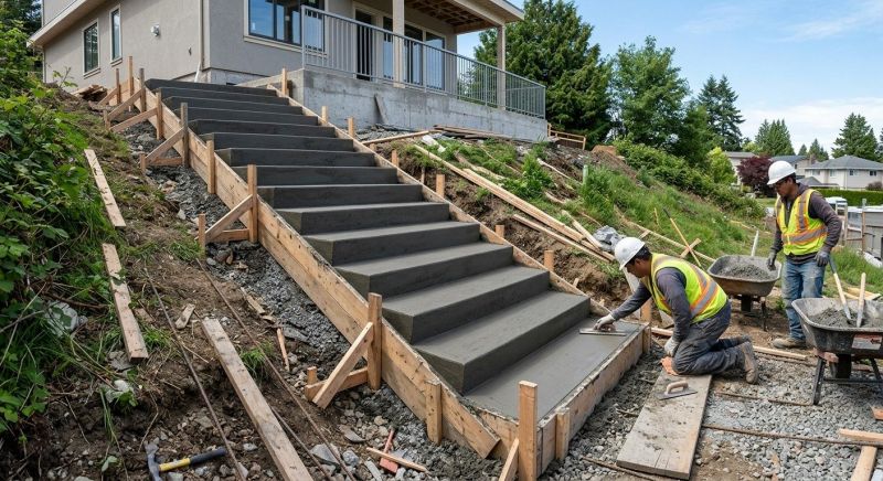 Steps Pouring in Sacramento, CA